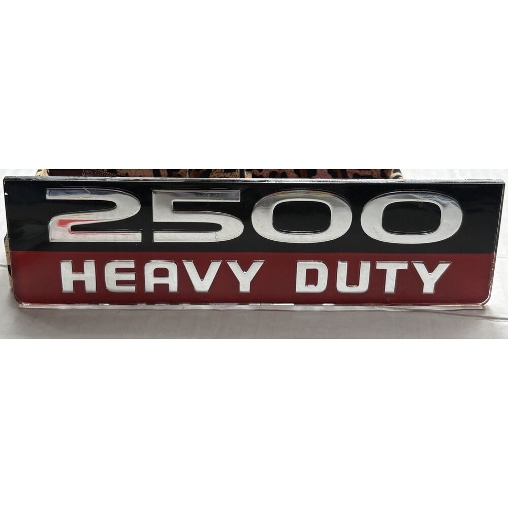 Ram 2500 Heavy Duty Emblem Badge Chrome Black Red Truck Nameplate